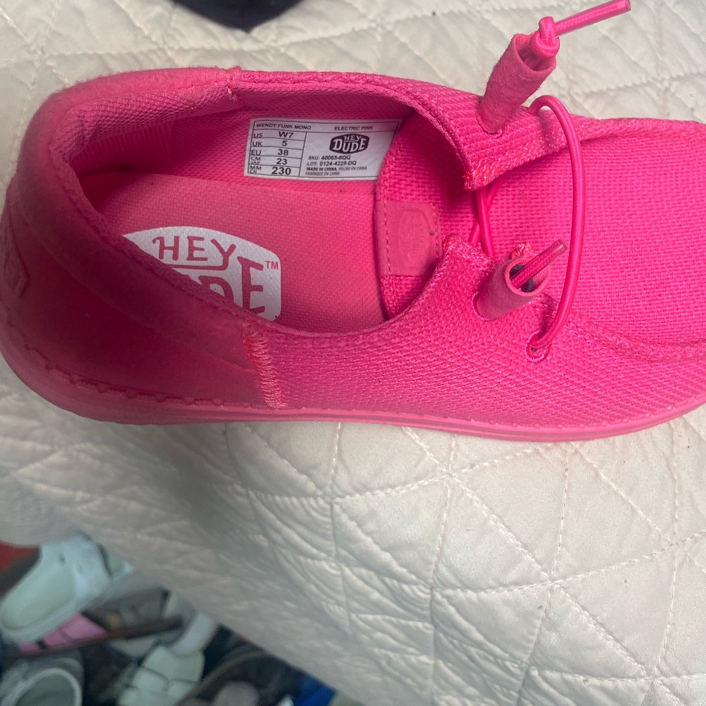 Hey Dude Kids Pink Shoes